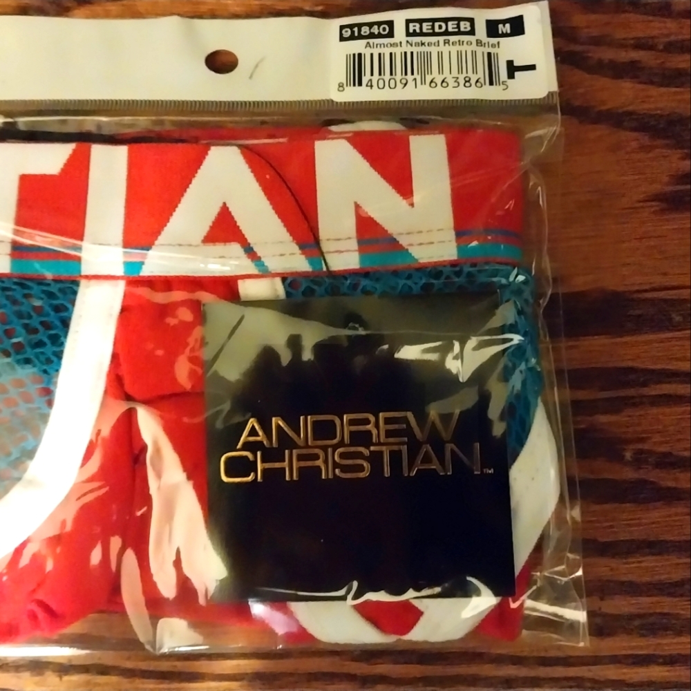 A sexy pair of Andrew Christian Almost Naked Mesh Retro Brief.